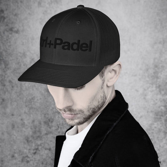 Ctrl+Padel | Air Cap — Black Puff Logo — FOUNDER01