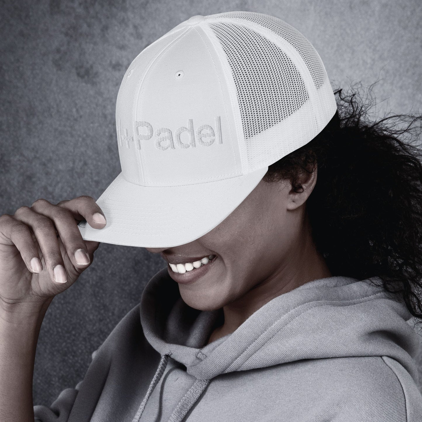Ctrl+Padel | Air Cap — White Puff Logo — FOUNDER01