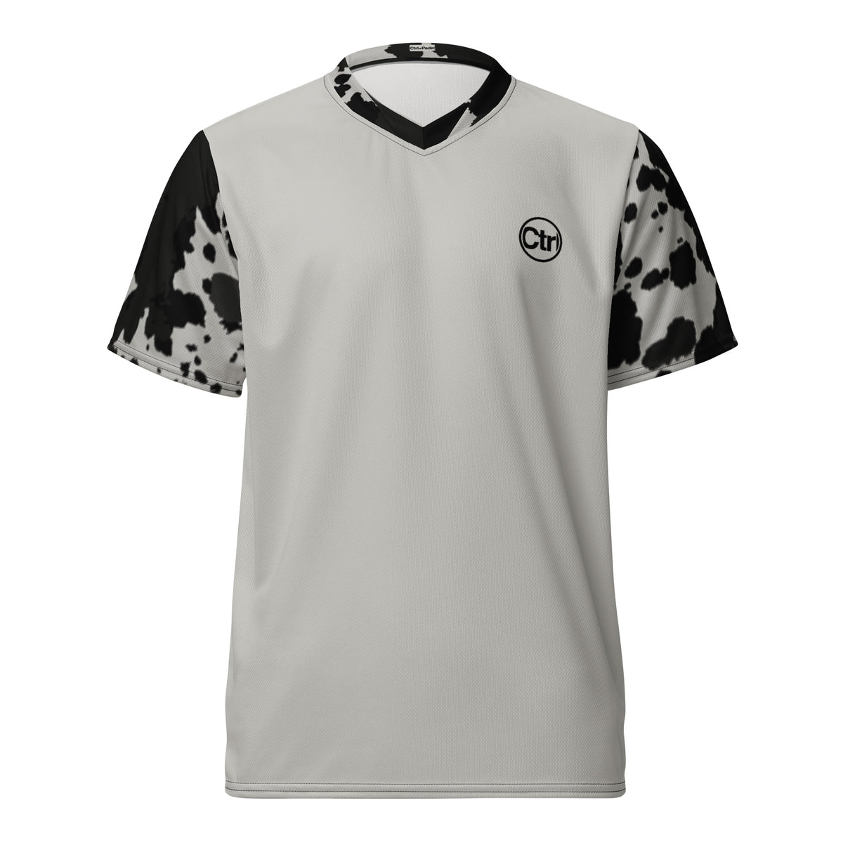 Ctrl+Padel Match Jersey Light Grey / Black Ink Camo — front