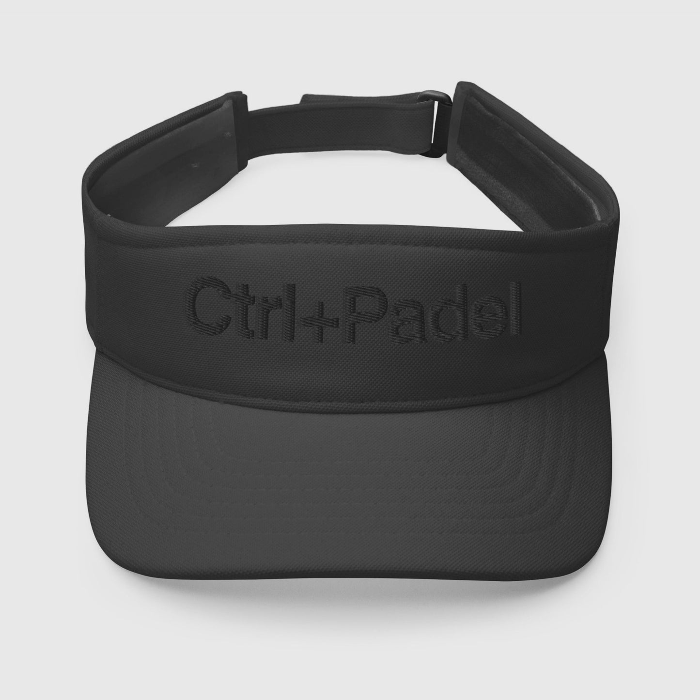 Ctrl+Padel – Sun Visor Cap – Black Logo