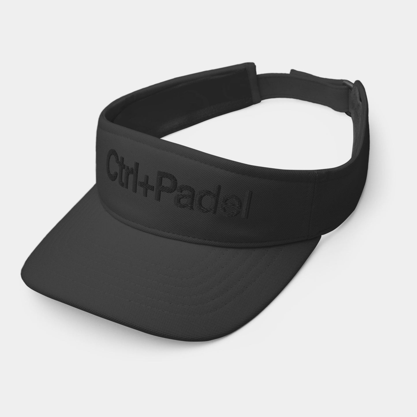 Ctrl+Padel – Sun Visor Cap – Black Logo