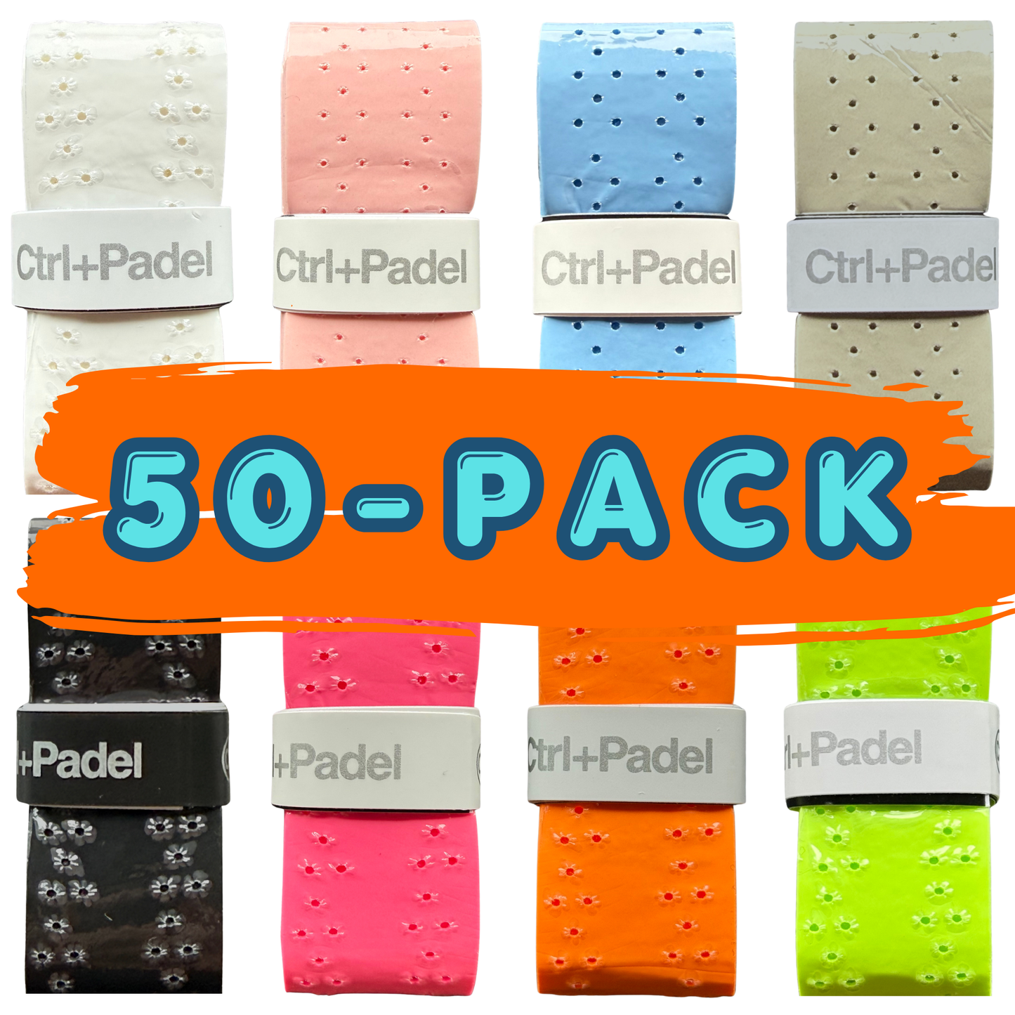 Ctrl+Padel | Tacky Overgrip — 50-pack