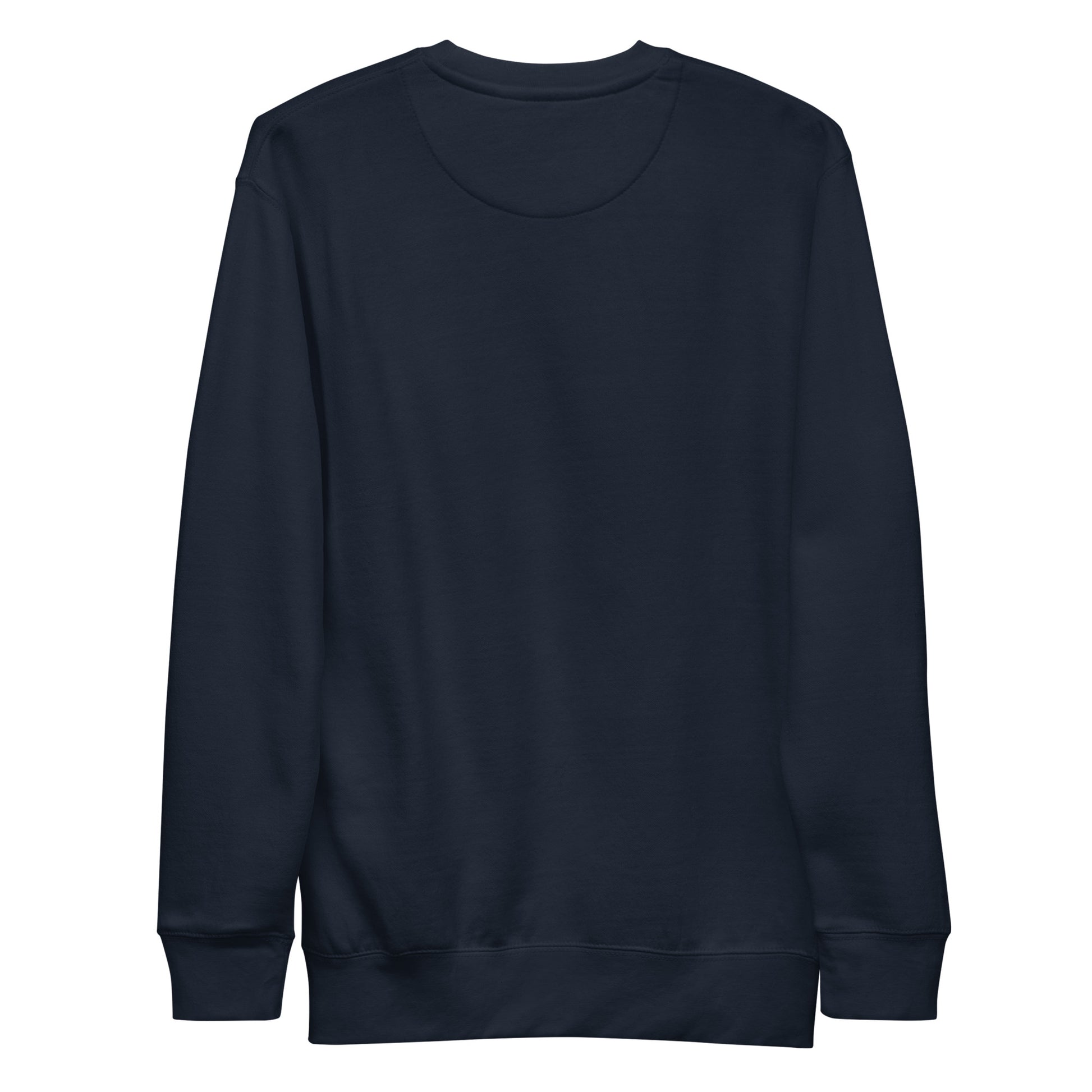 Navy blue unisex Ctrl Padel clean sweatshirt shown from the back