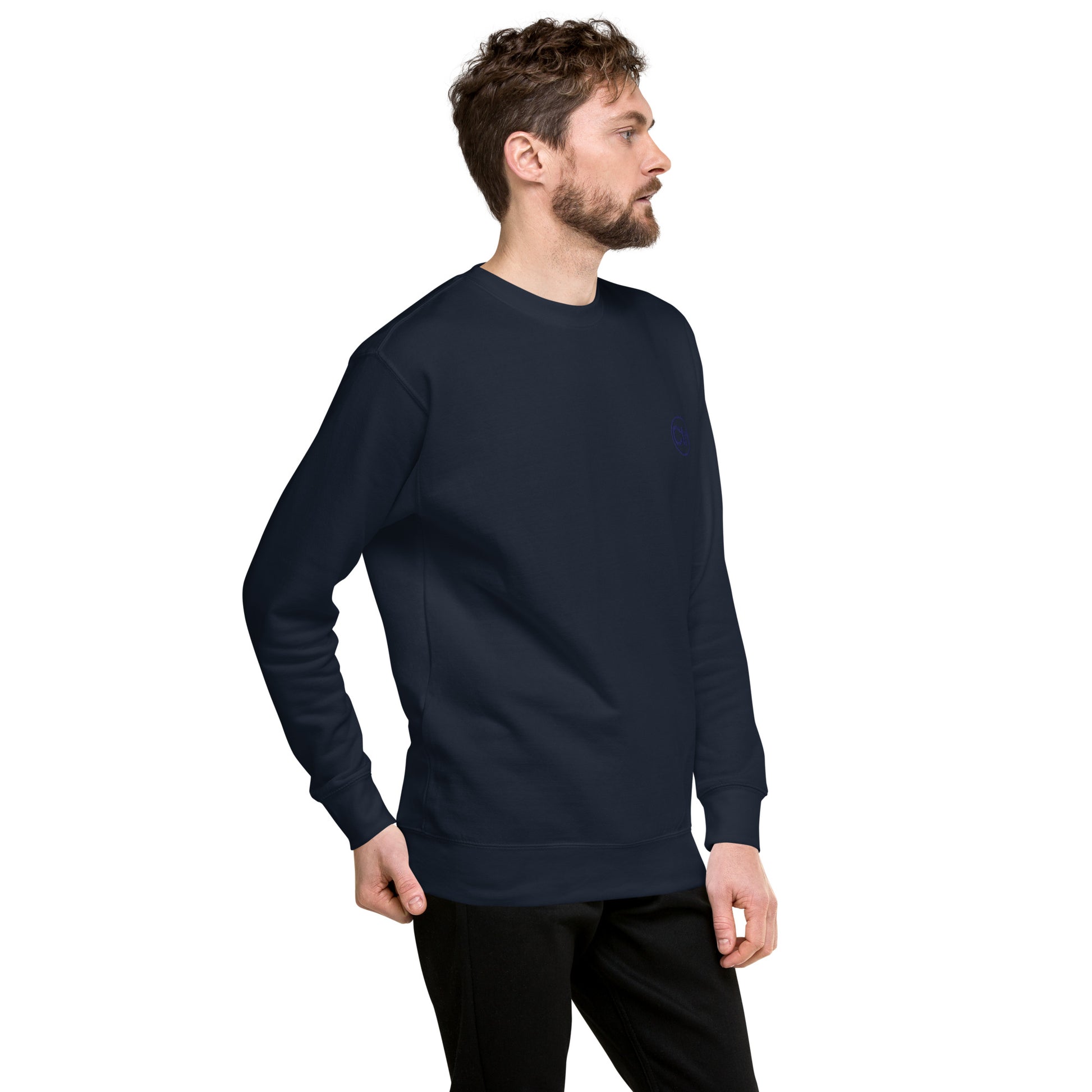 Navy blue unisex Ctrl Padel clean sweatshirt shown from the front