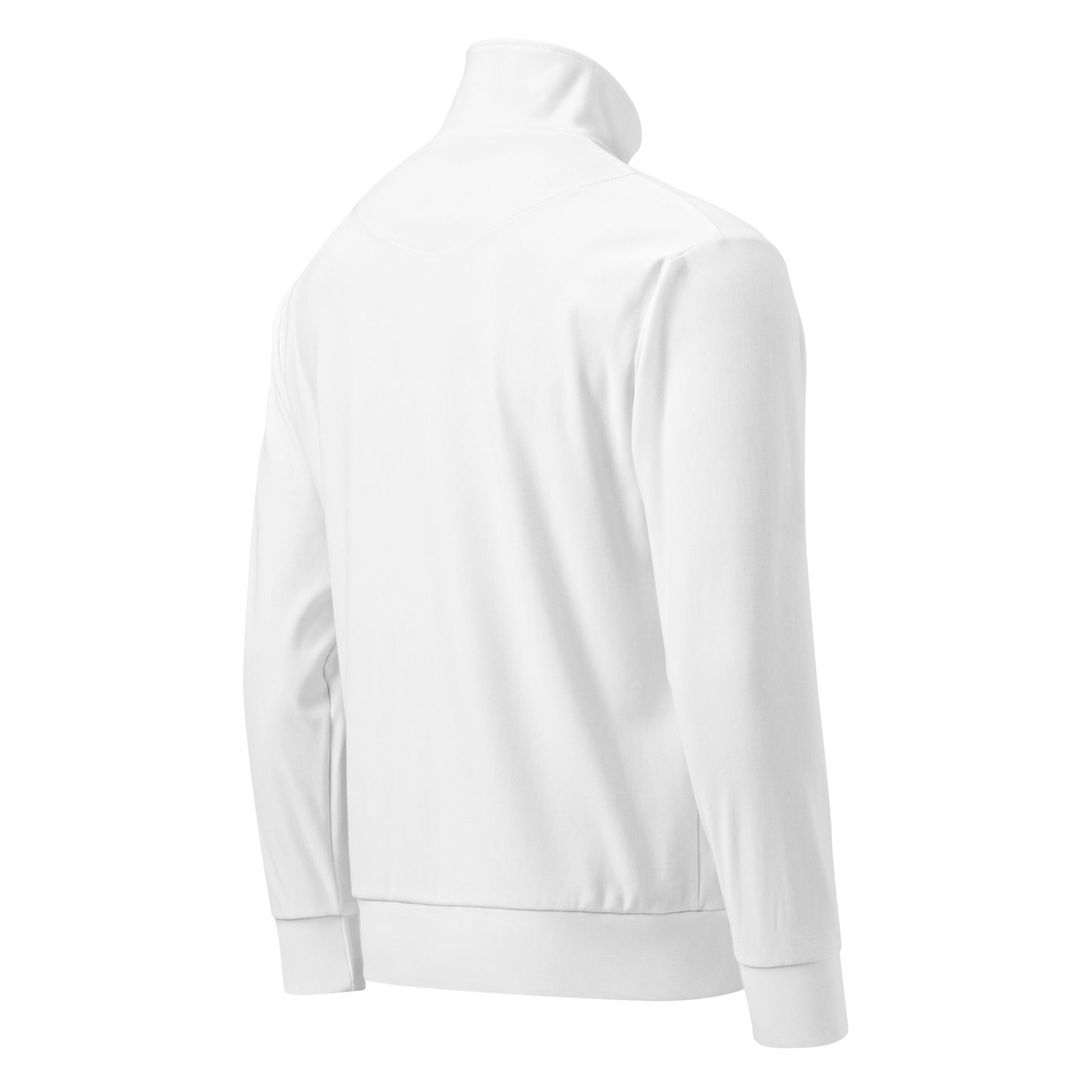 White unisex Ctrl Padel elite track jacket shown from the back