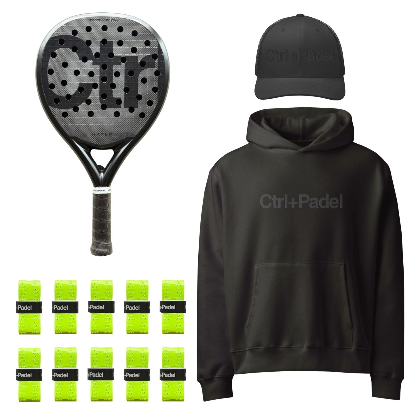 Ctrl+Padel | Mens Black Pack — Neon Accent — FOUNDER01